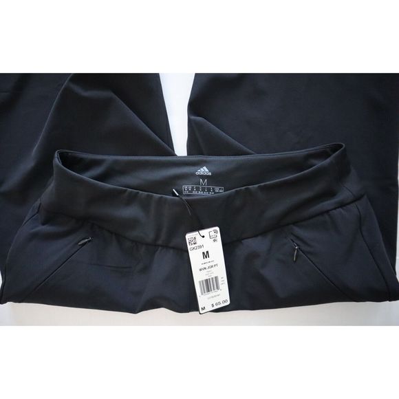 adidas GK2391 Women’s Sz Medium Black Stretch Woven Golf Jogger Pants - Picture 7 of 12